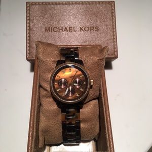 Michael Kors tortoise shell MK5038 watch